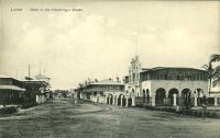 Lomé, Die Hamburger Strasse, 1902 - La rue de Hambourg avant la construction de la cathédrale qui date de 1906-1907.